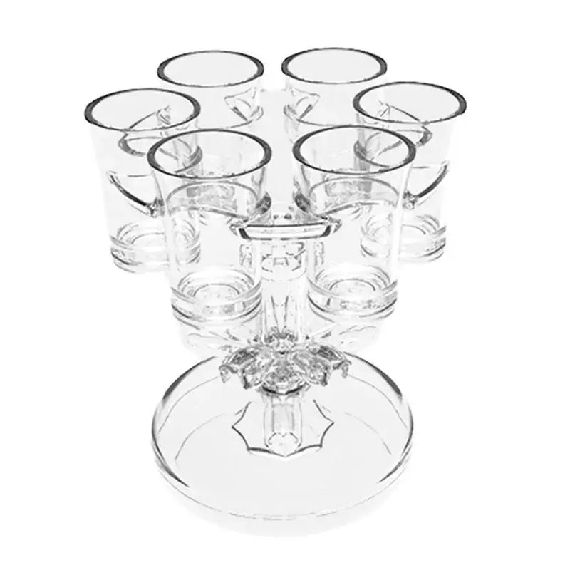 6 Shot Glass Wine Whisky Beer Dispenser Holder Liquor Dispenser Drinking Games Tools Home Party Bar Shot Glass for
