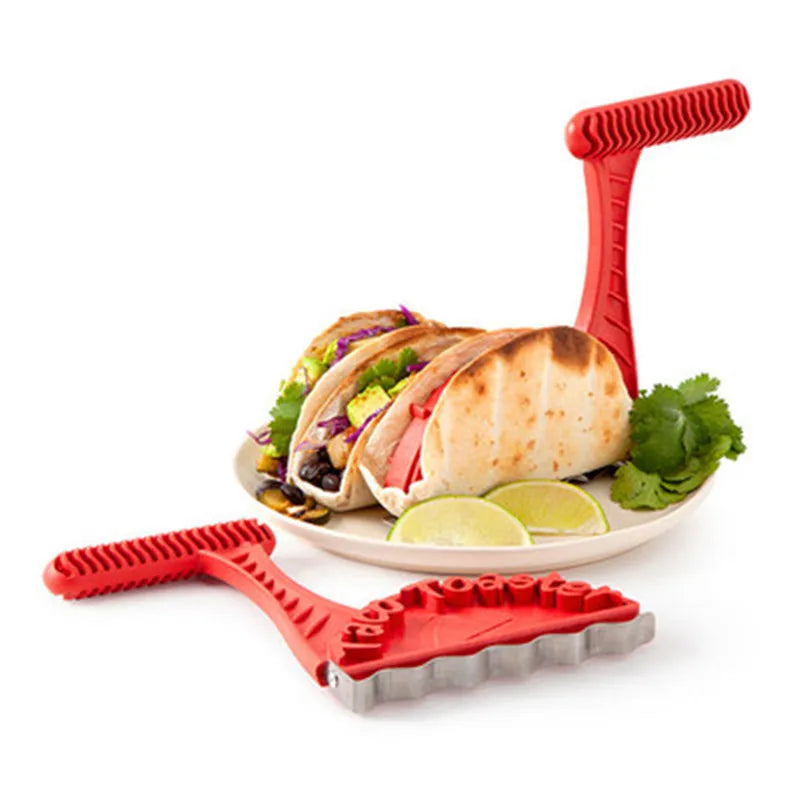 Taco Basket Holds 4 Shells Deep Fryer Taco Holder Baskets Taco Fry with Grip Handle French fries frying Fried basket tool