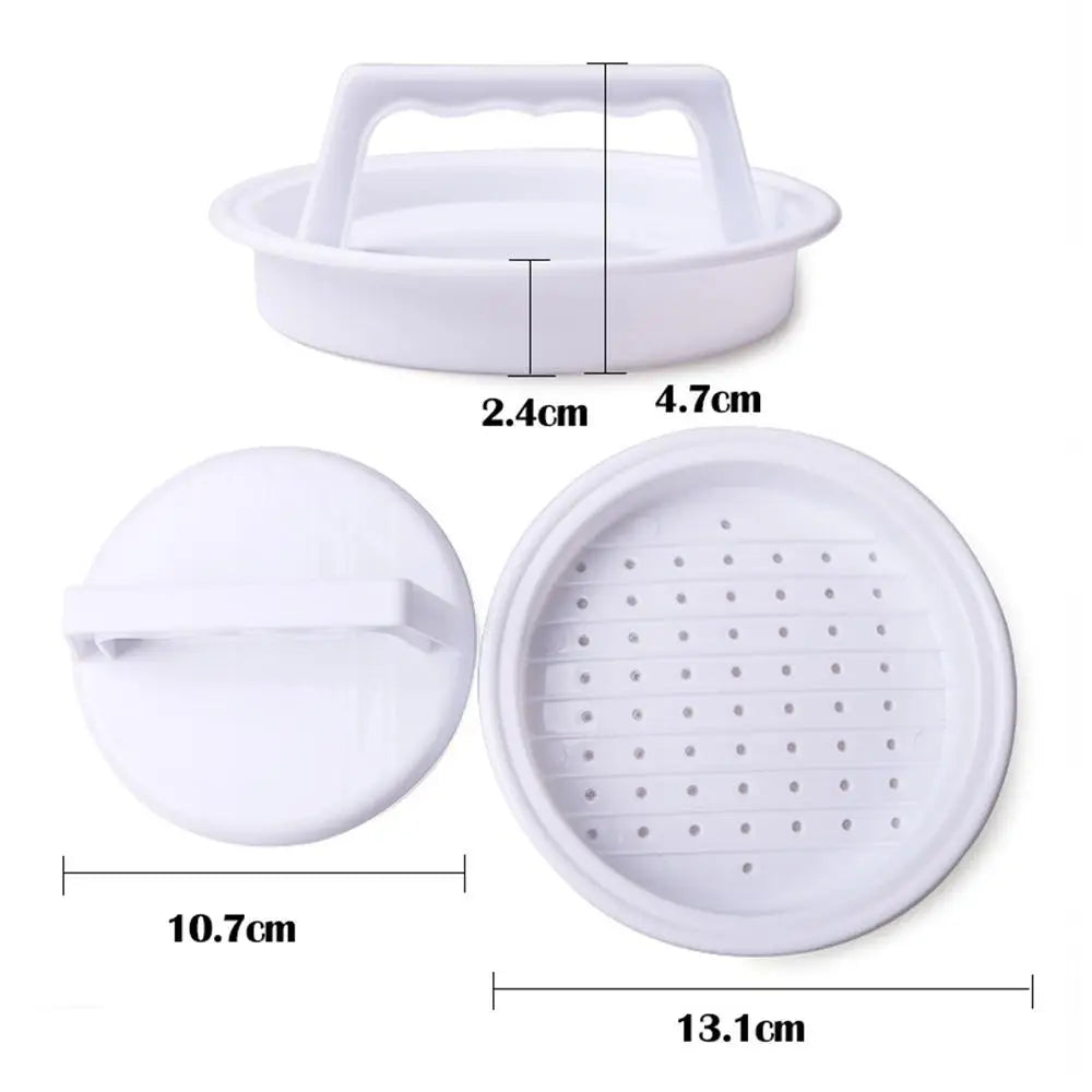 Round Shape Hamburger Press Tool Hamburger Meat Beef Grill Burger Press Patty Maker Mold Meat Tools Kitchen