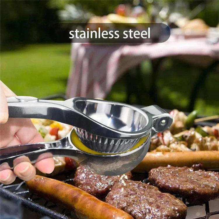 Kitchen Lemon Squeezer Stainless Steel Premium Quality Heavy Duty Solid Metal Squeezer Bowl Large Manual Citrus Press Juicer