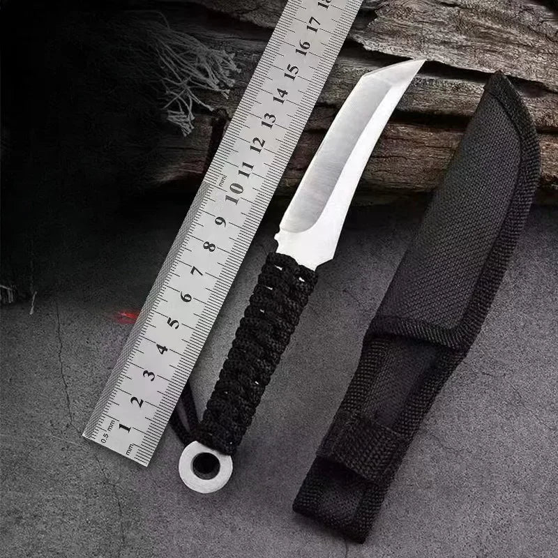New Forged Utility Knife Camping Use with Non-slip Handle and Durable Blade EDC