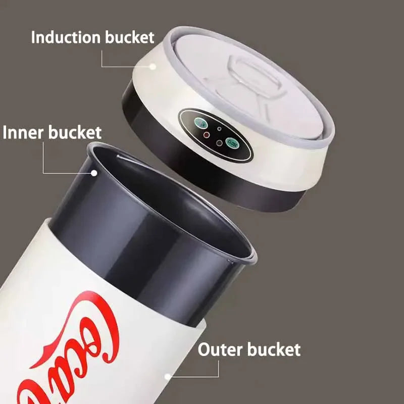 Smart Induction Trash Can – Automatic Lid Waste Bin for Kitchen, Bedroom & Living Room