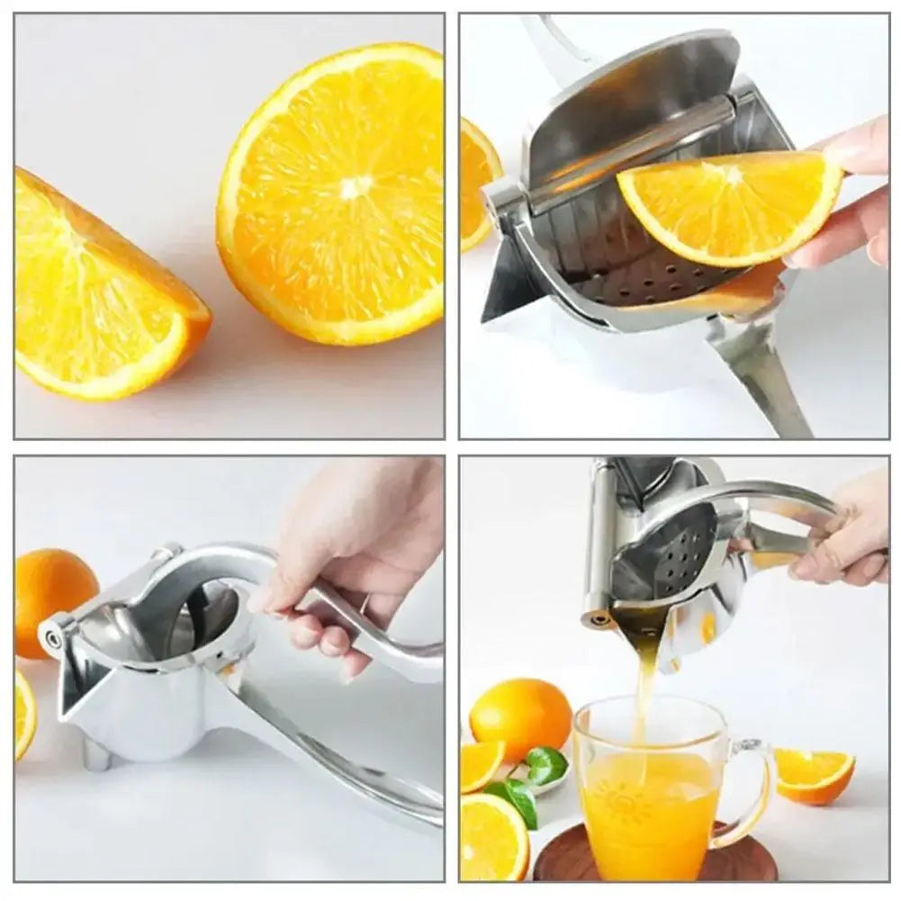 Manual Lemon Squeezer Stainless Steel Citrus Juicer Hand Orange Fruit Pressing Kitchen Household Tools Mini Portable Blender
