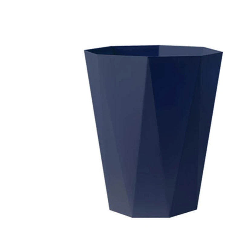 3D Household Trash Can Open Trash Basket Large-capacity Plastic Basket Toilet Paper Basket for Bathroom Bedroom Kitchen Office
