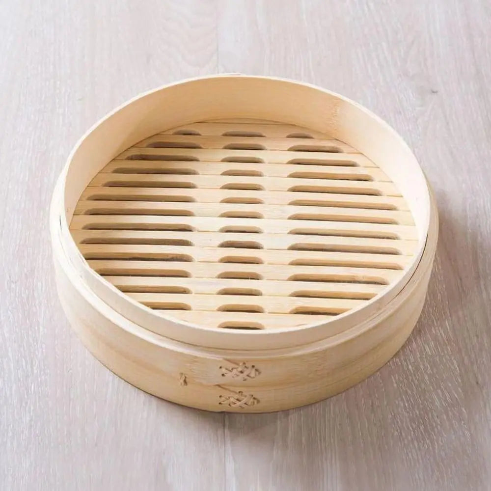 Bamboo Steamer Basket with Lid Dumpling Steamer Basket Chinese Steamer Basket Bamboo Steamer for Cooking Bao Buns Steam Basket