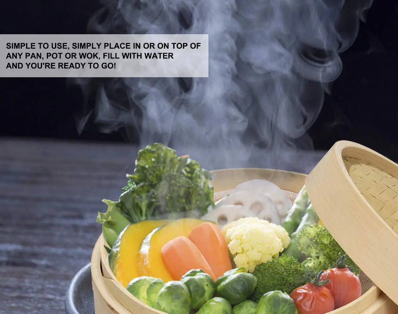 Handmade Bamboo Steamer 3 Tier & Lid Premium Bamboo Steamer Basket 100% Natural Bamboo Rolls Chicken Fish and 10 Inch Meat