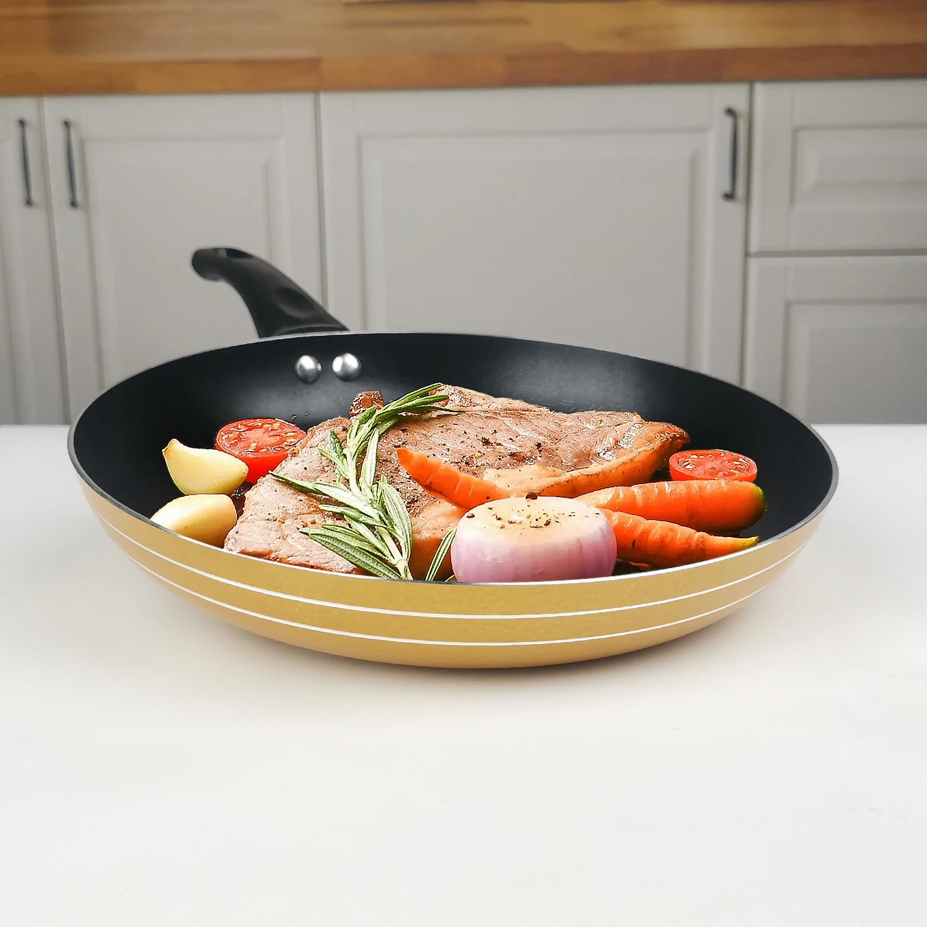 Omelet Frying Pan,Egg Steak Breakfast Fried Pans for Gas Induction