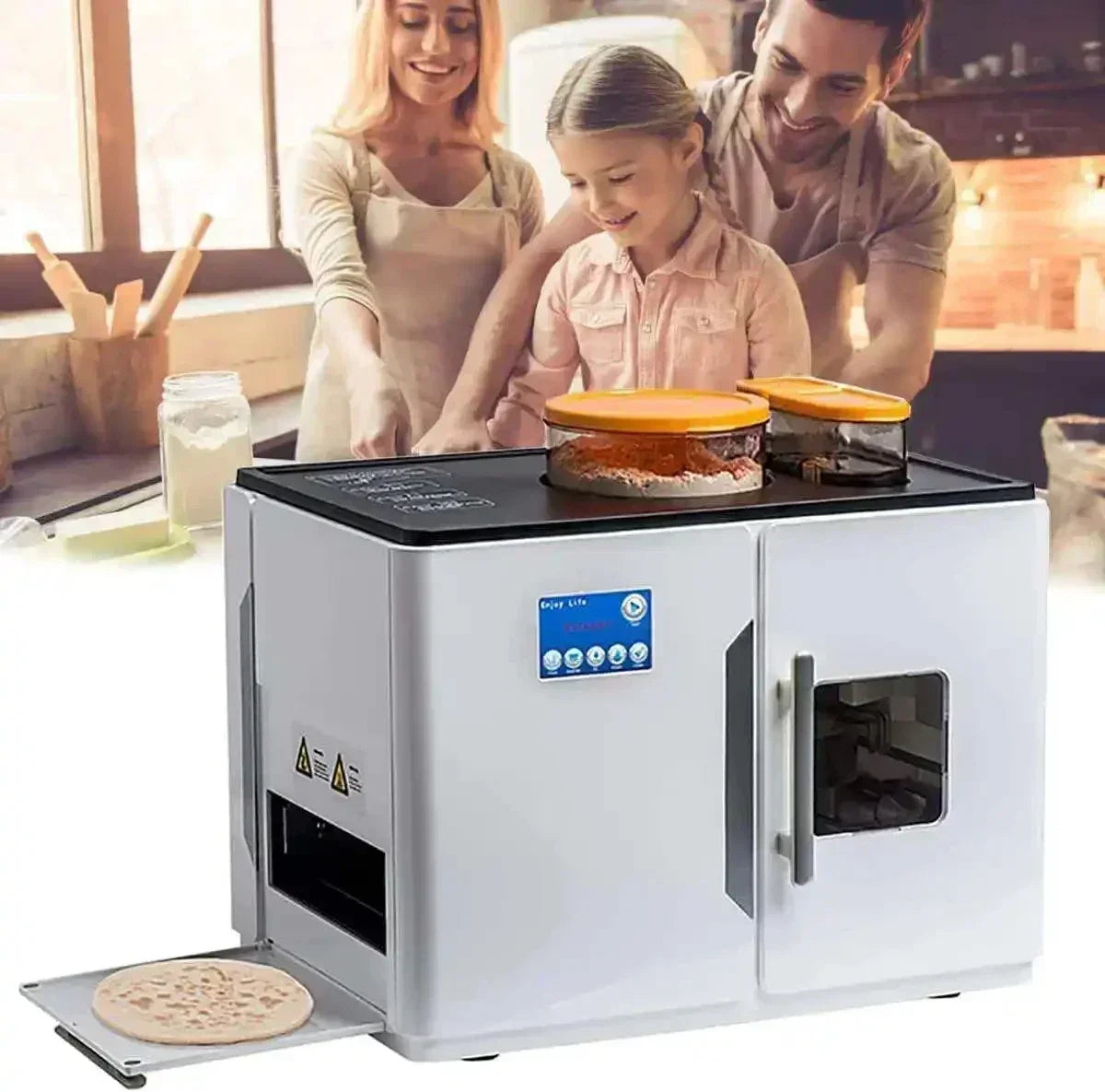 2025 Fully Automatic Electric Roti Robot Rotti Ata Chapati Flat Bread Tortilla Maker Rotimatic Roti Maker