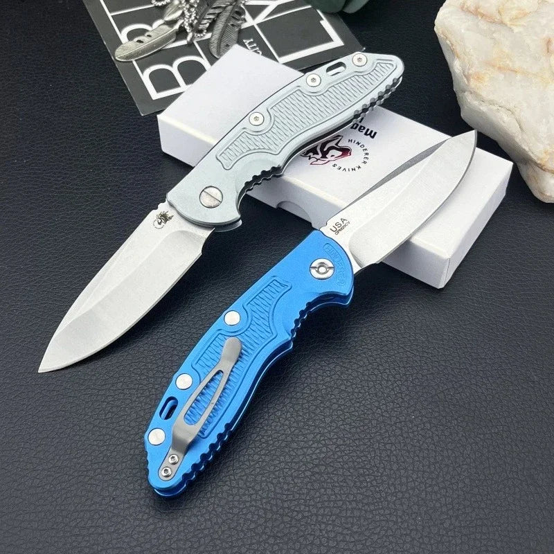 XM18 Folding Knife T6 Aluminum Handle D2 Blade Wilderness Survival Hunting Tactical Combat Sharp Cutting Multi-functional Knives