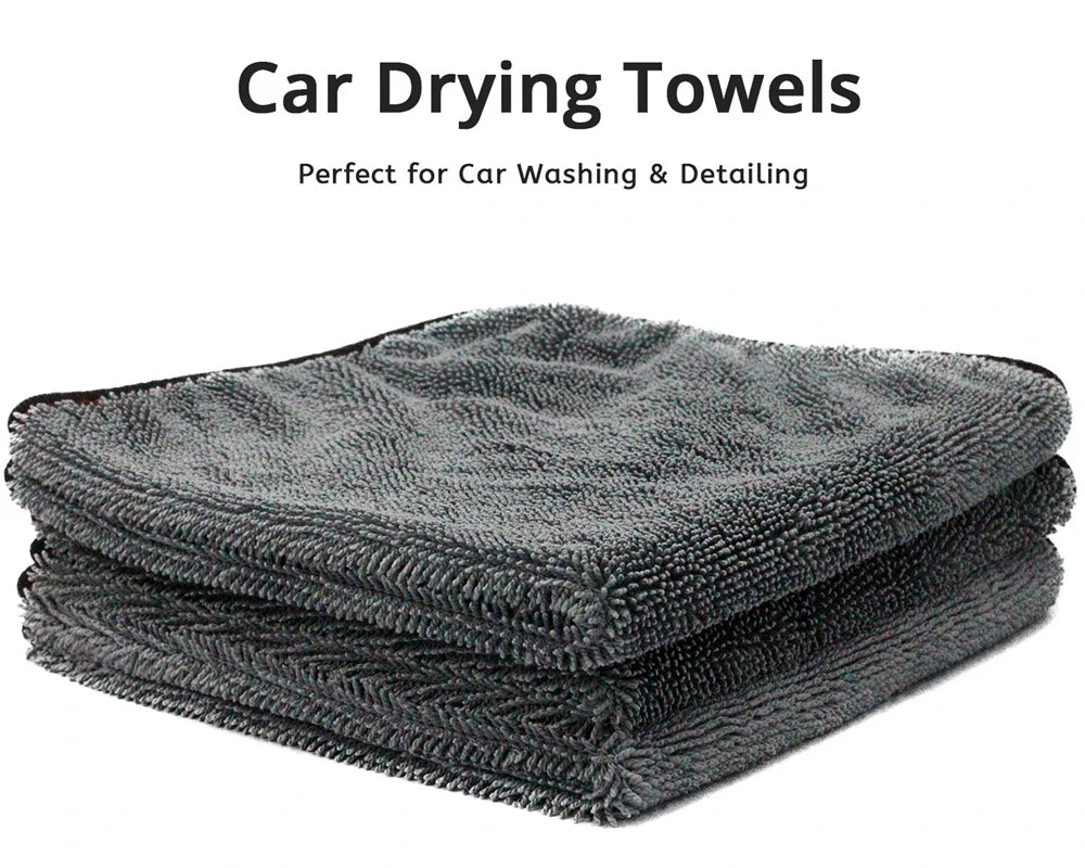 1200gsm Microfiber Twist Car Motorcycle Wash Towel Professional Car Cleaning Drying for Washing Polishing Waxing Detailing