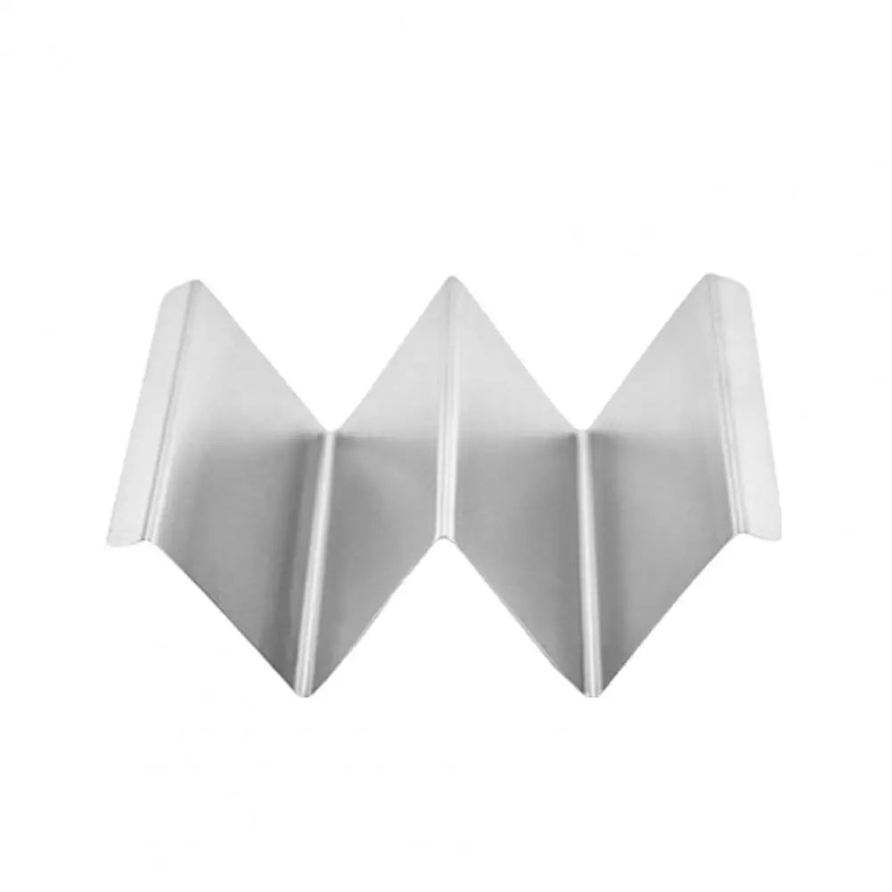 Stainless Steel Taco Holder Kitchen Taco Stand Reversible Holds 3 or 2 Tortillas Stackable Rack Triangular Taco Grill Mold