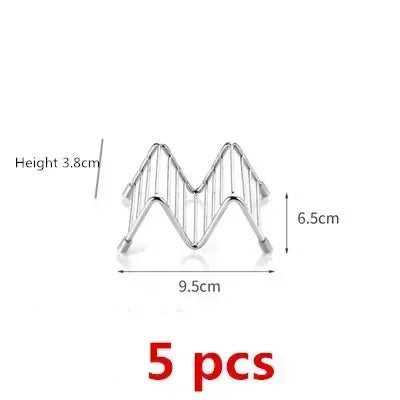 Taco Basket Holds 4 Shells Deep Fryer Taco Holder Baskets Taco Fry with Grip Handle French fries frying Fried basket tool