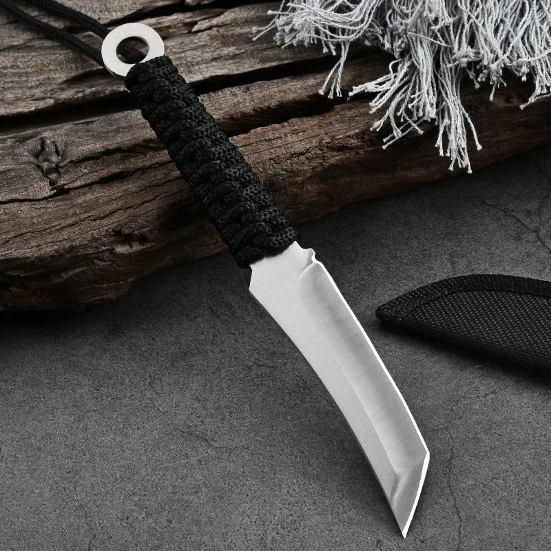 New Forged Utility Knife Camping Use with Non-slip Handle and Durable Blade EDC