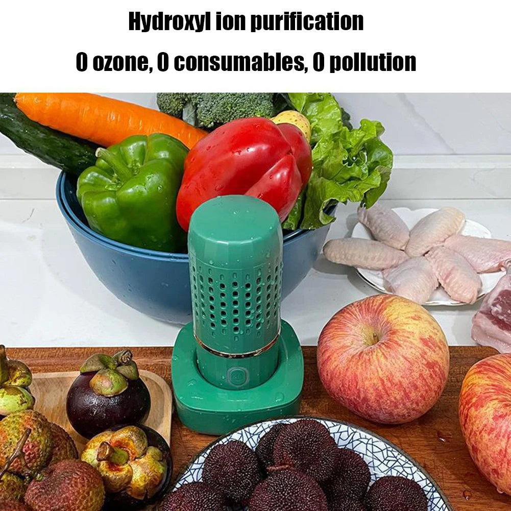 Wireless Vegetable Purifier USB Charging 4200mAh Food Sterilize Device Household Waterproof Remove Pesticide Kitchen Accessories