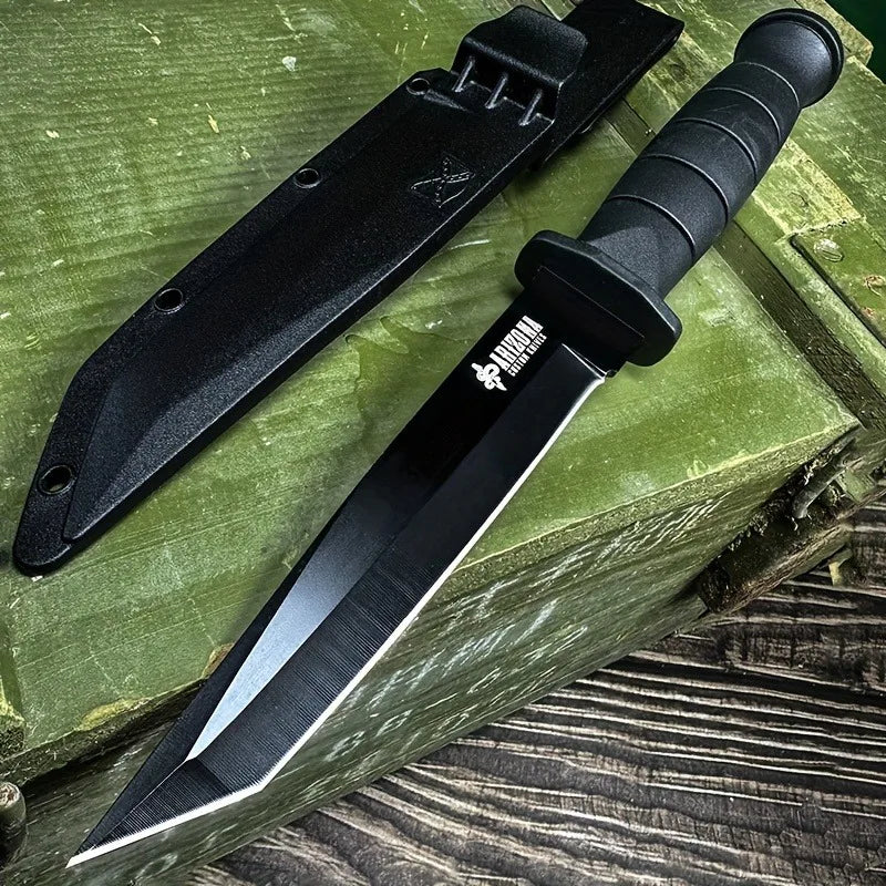 1PC,Outdoor multi-function knife, survival diving straight knife, camping k sheath survival knife, sharp portable fruit knife