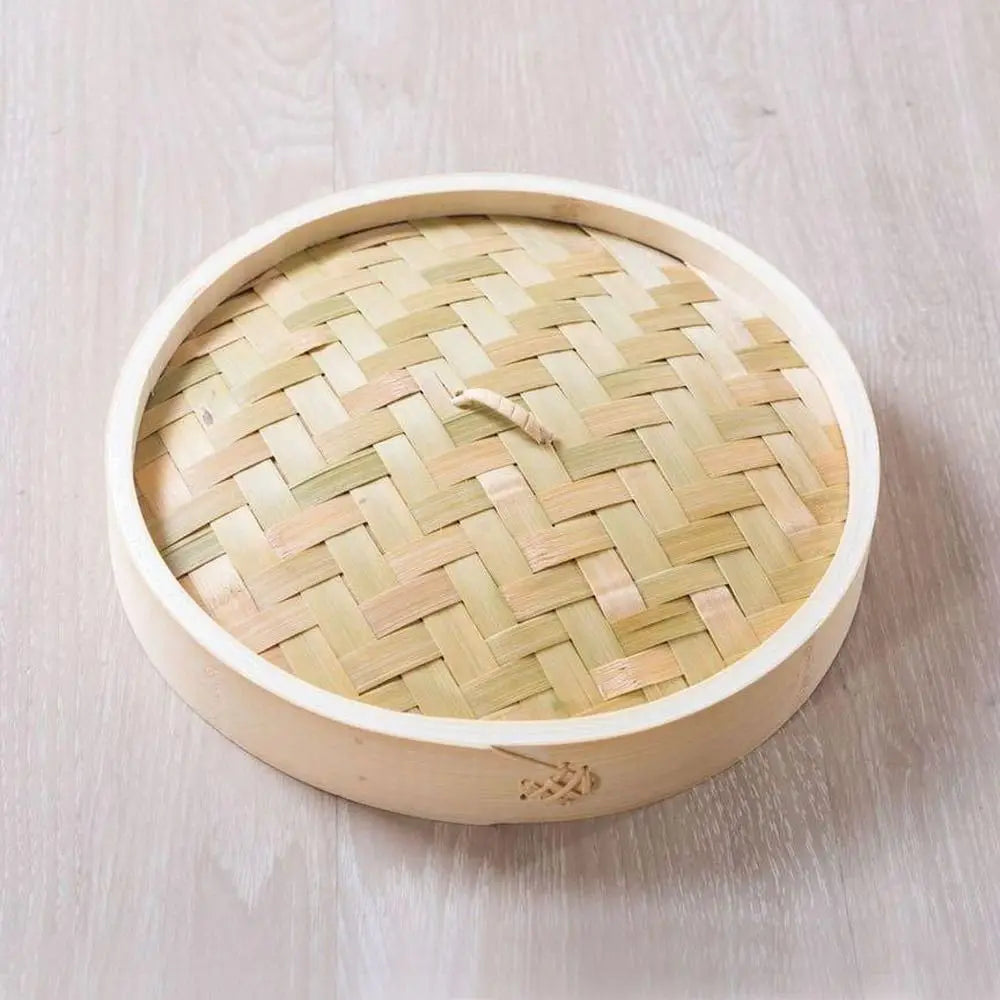 Bamboo Steamer Basket with Lid Dumpling Steamer Basket Chinese Steamer Basket Bamboo Steamer for Cooking Bao Buns Steam Basket