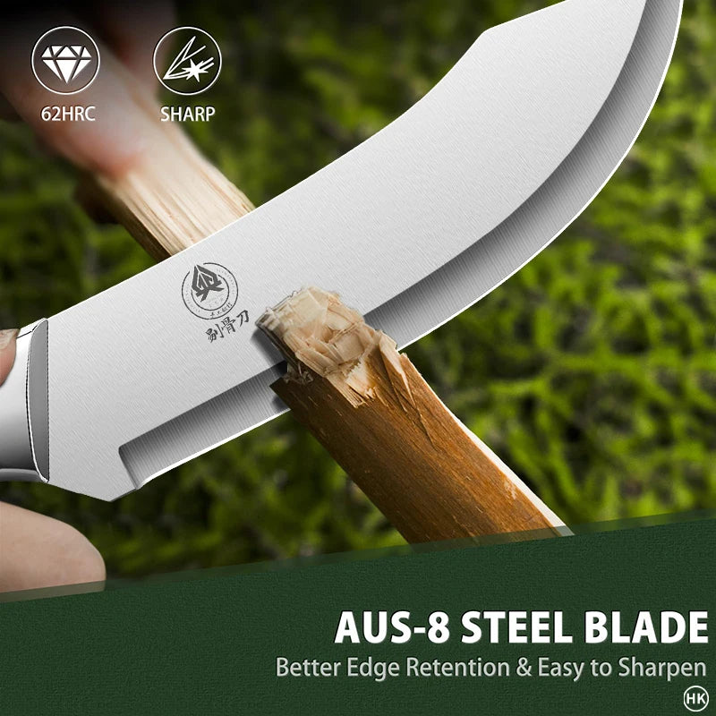 Stainless steel ultra sharp bending fracture knife, suitable for precise cutting, trimming, and peeling by professional butchers