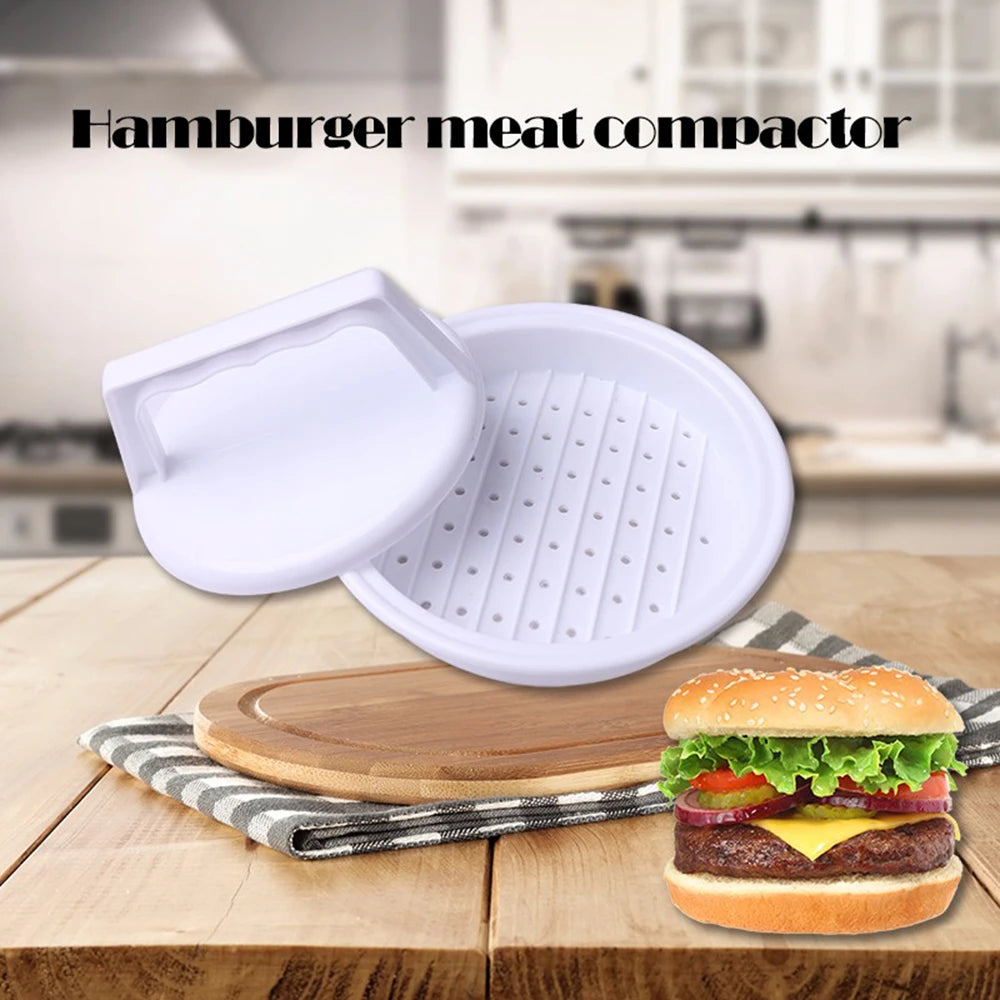 Round Shape Hamburger Press Tool Hamburger Meat Beef Grill Burger Press Patty Maker Mold Meat Tools Kitchen