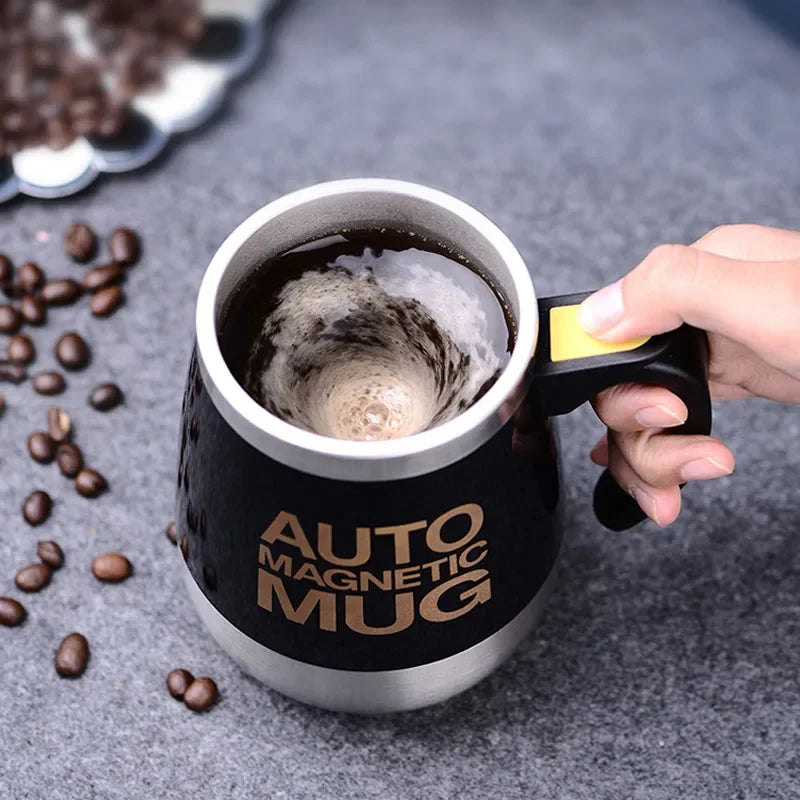 USB Rechargeable Self-Stirring Coffee Mug – Stainless Steel Auto Mixer Cup for Home, Office, Gifts