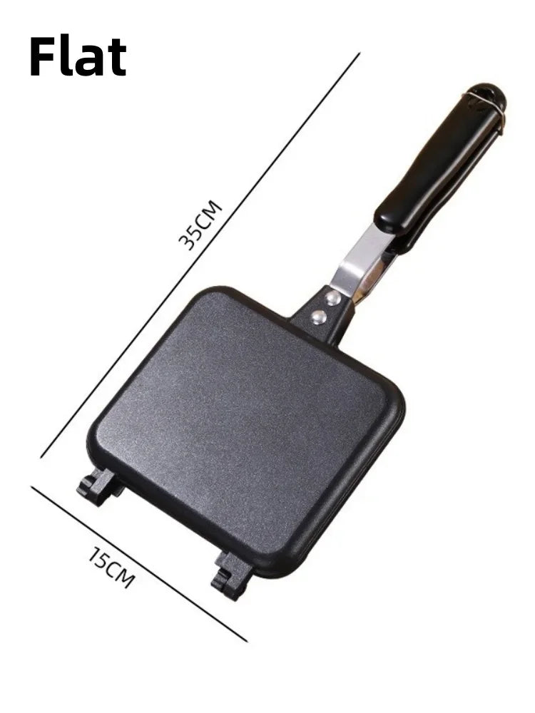 Sandwich Bread Bakeware Double-Sided Non-Stick Frying Pan Household Kitchen Cooking Breakfast Waffle Pancake Egg Frying Pan