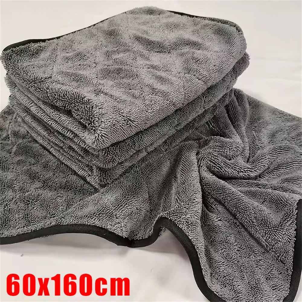 1200gsm Microfiber Twist Car Motorcycle Wash Towel Professional Car Cleaning Drying for Washing Polishing Waxing Detailing