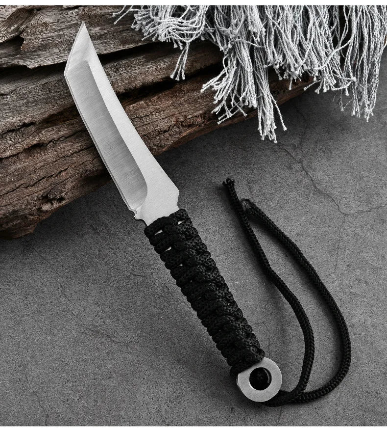 New Forged Utility Knife Camping Use with Non-slip Handle and Durable Blade EDC