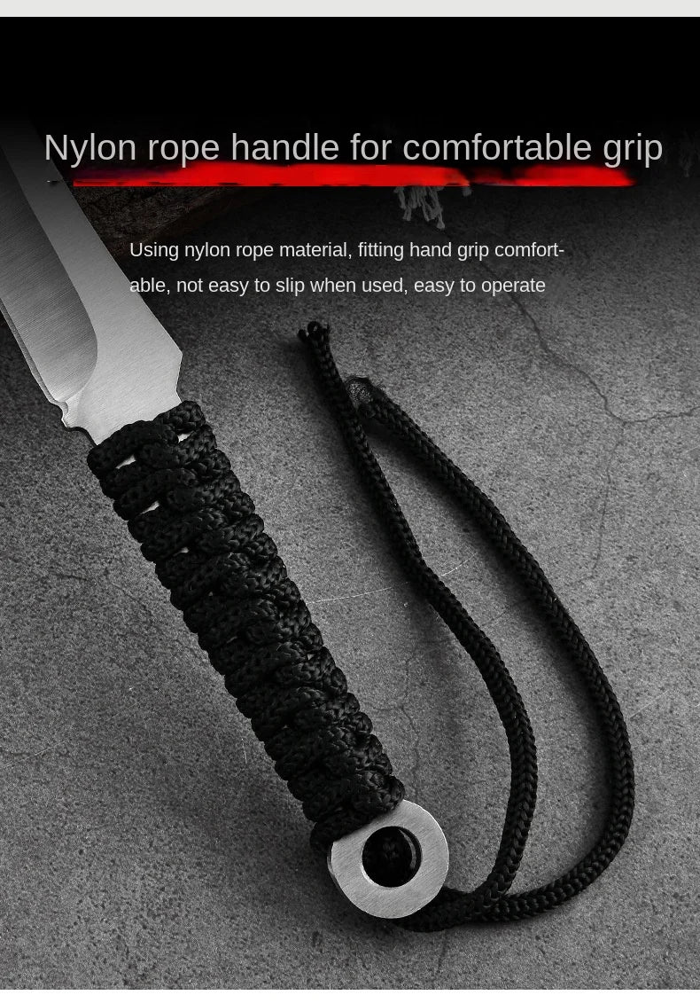 New Forged Utility Knife Camping Use with Non-slip Handle and Durable Blade EDC