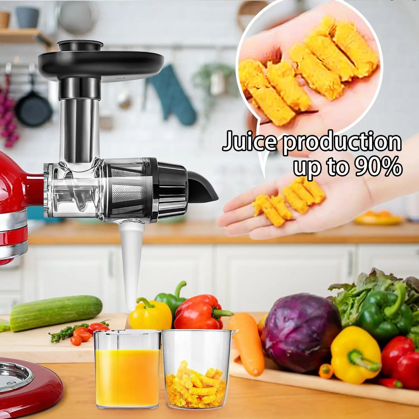 Masticating Juicer Attachment for KitchenAid All Models Stand Mixers