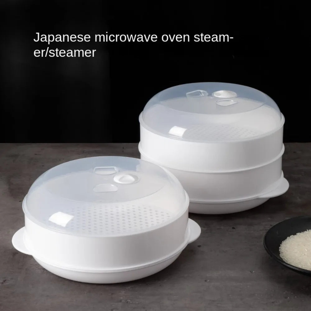 Microwave Oven Special Steamer Steamed Bun Dumpling Container Steamed Rice Multi Layer Steamer Plastic Steamer