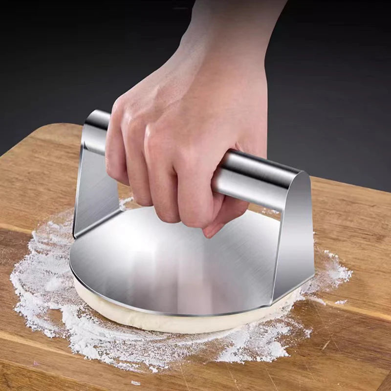 1PC Stainless Steel Smash Burger Press Hamburger Patties Meat Masher Circular Meat Press Mold For Deli Meats Kitchen Accessories