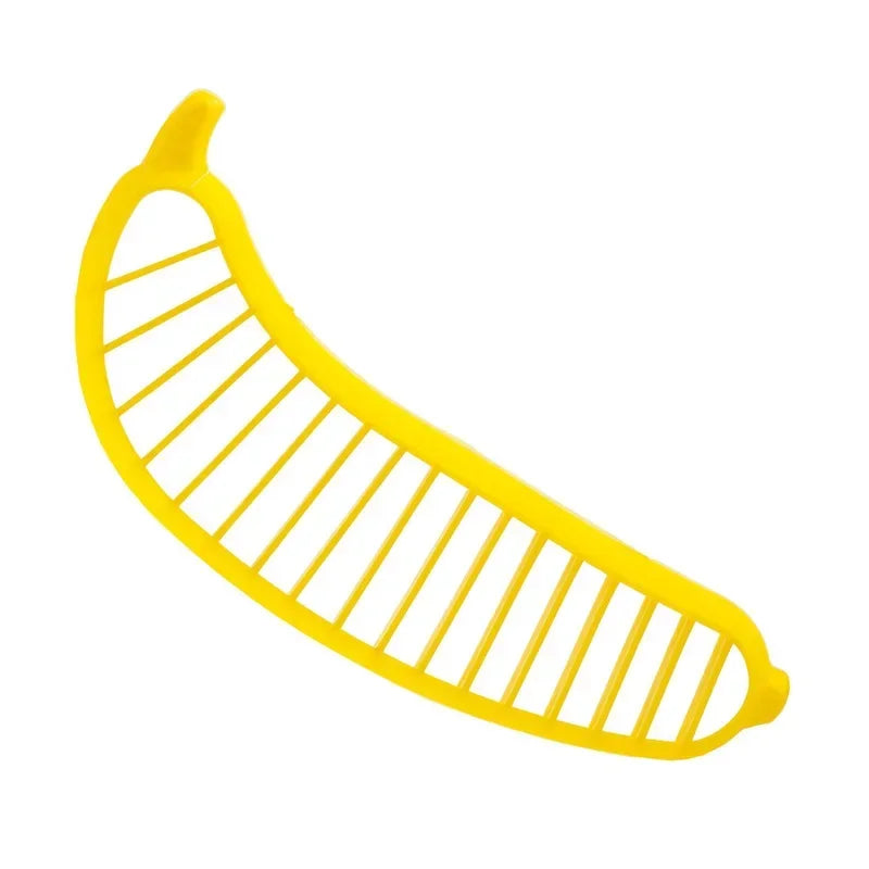 Eco-friendly Banana Slicer Cutter:Premium Plastic Kitchen Tool for Fruits&Vegetables-Ideal for Slicing, Cutting Cucumbers & More