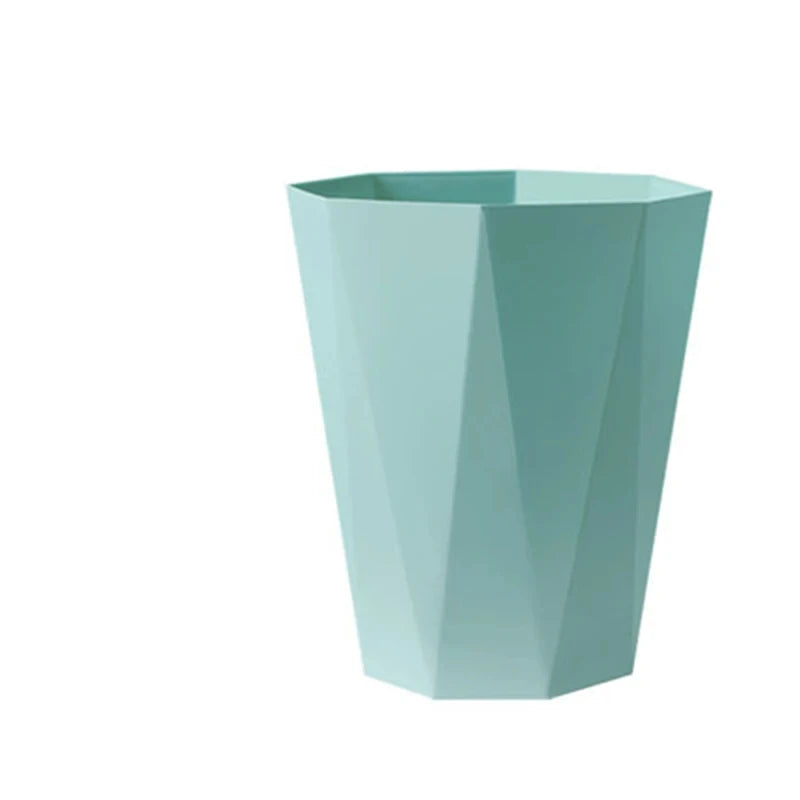 3D Household Trash Can Open Trash Basket Large-capacity Plastic Basket Toilet Paper Basket for Bathroom Bedroom Kitchen Office