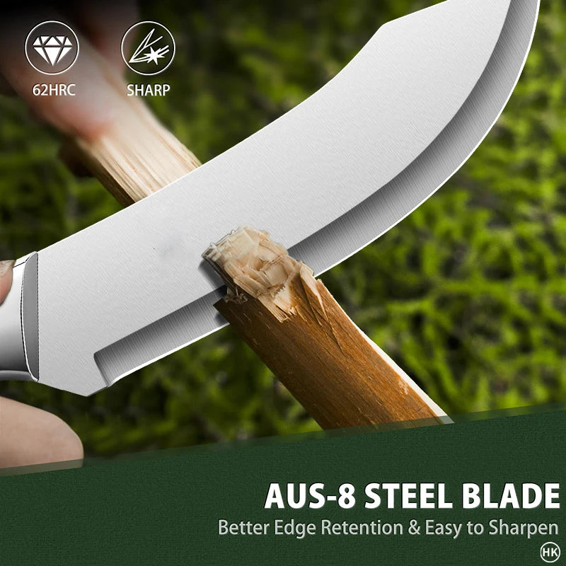 Stainless steel ultra sharp bending fracture knife, suitable for precise cutting, trimming, and peeling by professional butchers