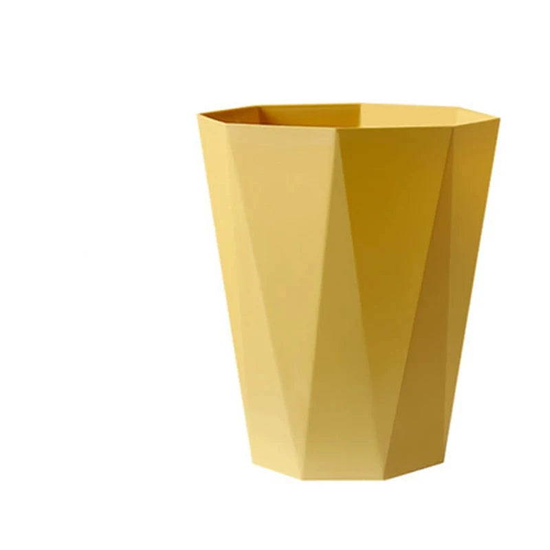 3D Household Trash Can Open Trash Basket Large-capacity Plastic Basket Toilet Paper Basket for Bathroom Bedroom Kitchen Office