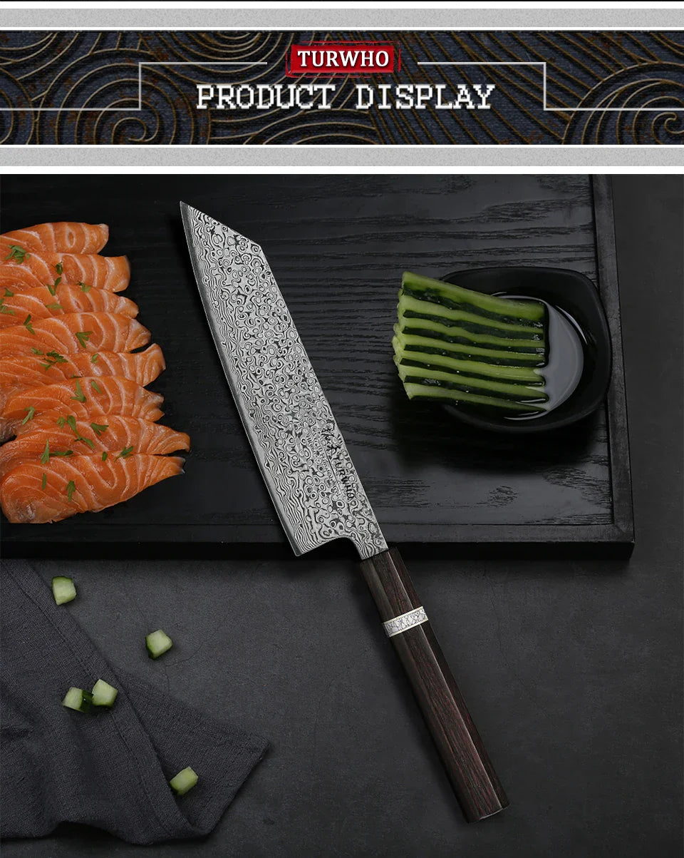 ¡Acero Damasco! Cuchillo Chef Cheftronics - Kiritsug Knife / 7 inch