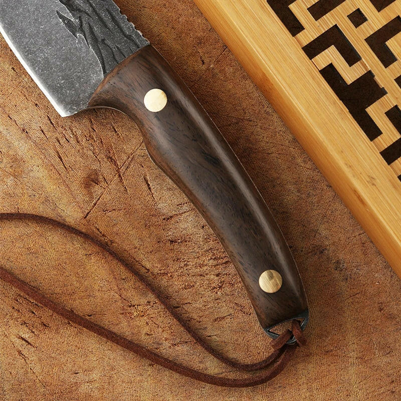 Acero Inoxidable Cuchillo Carne Carnicero Forjado