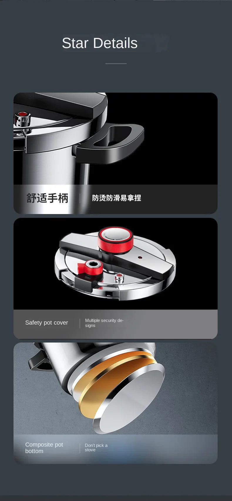 ¡Acero Inoxidable: La Olla a Presión de Inducción Definitiva! - Kitchen Appliance