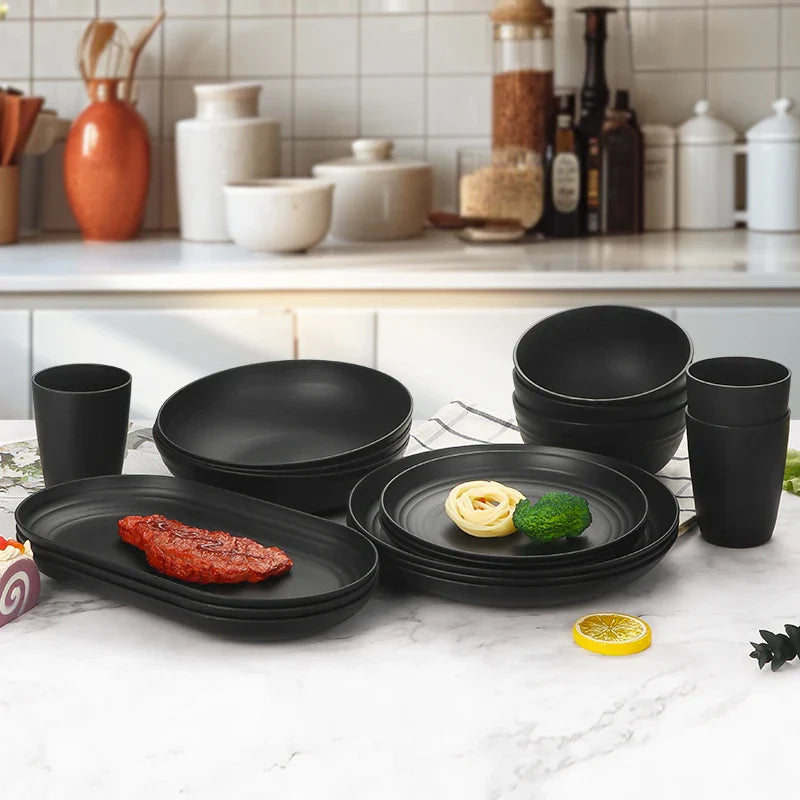 Black Dinnerware Sensation Cheftronics Kitchen Appliances - Plastic cutlery set