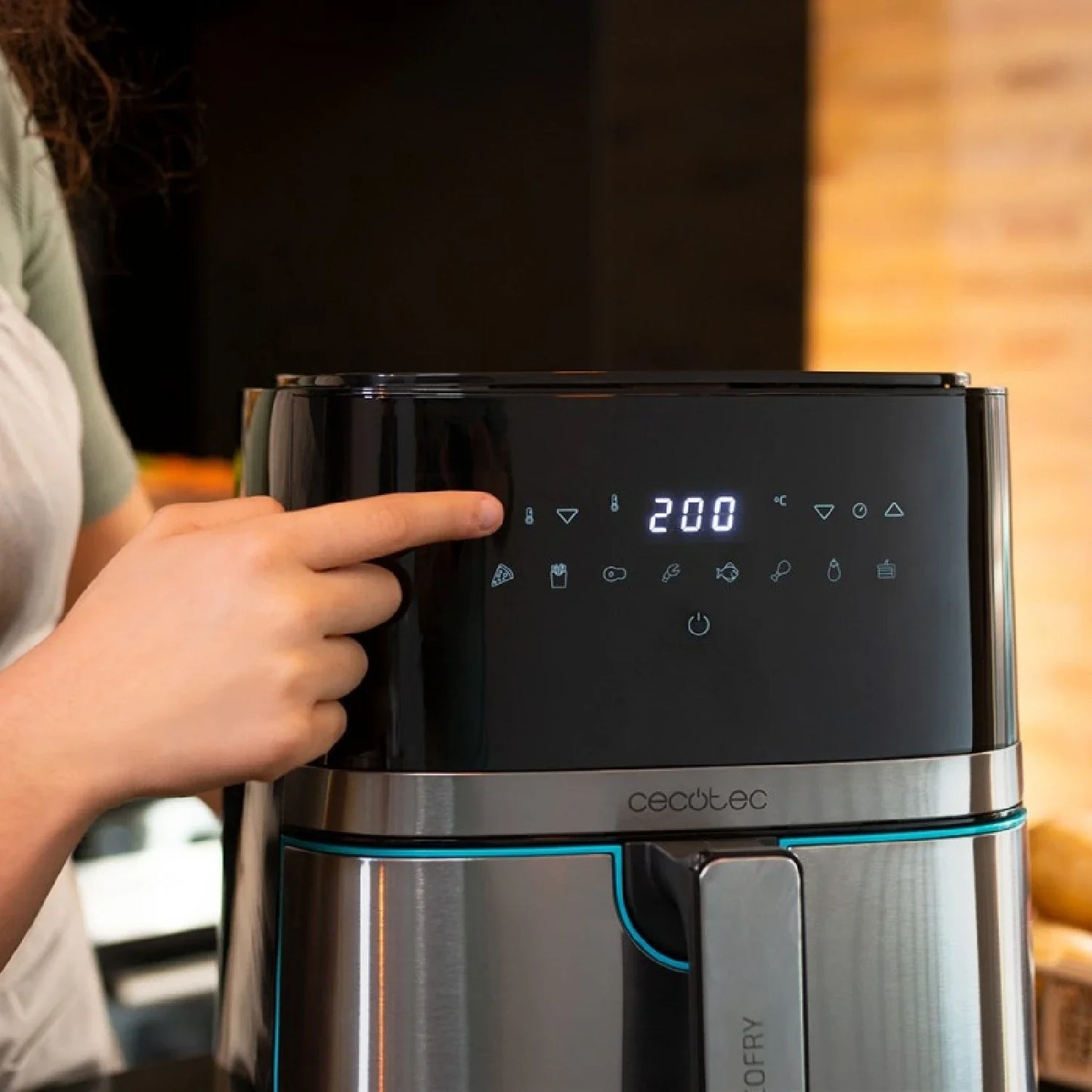 Cecofry Full Inoxblack: ¡Doble Freidora Aérea Para Cocinar Con Pasión! - oil free fryer