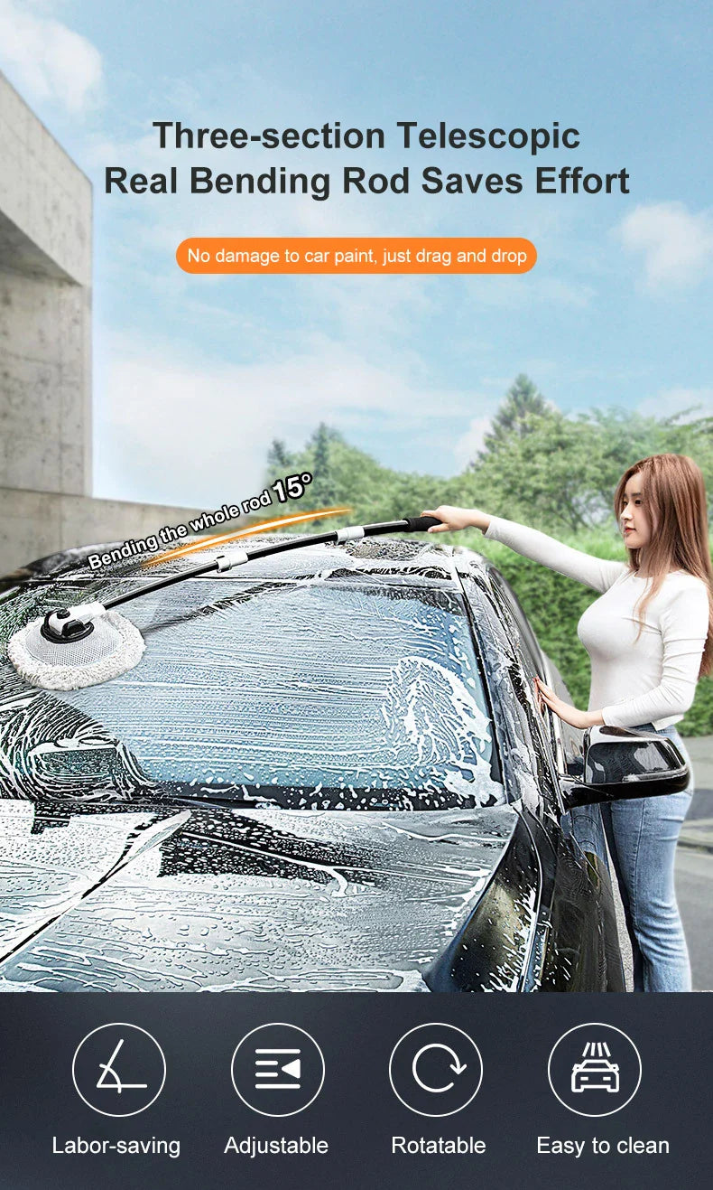 ¡Cheftronics Car Wash Brush Destroza la Suciedad!