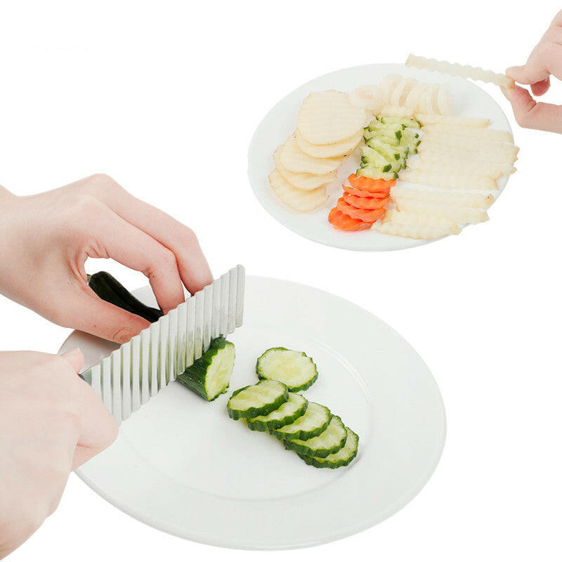 Cortador ondulado Cheftronics, herramienta de cocina para vegetales perfectos