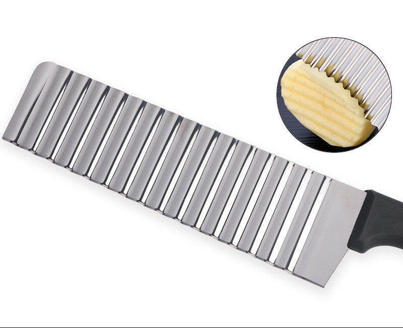 Cuchillo Ondulado Cheftronics, herramienta de cocina para verduras perfectas y cuchillos de acero
