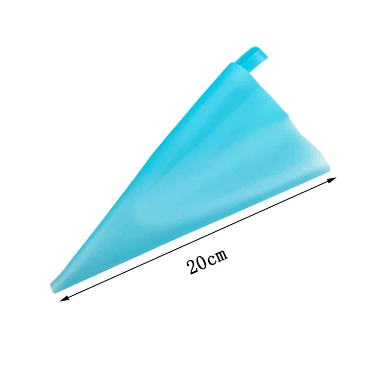 Explosión Tricolor: Mangas Pasteleras Eva Tpu para Decoración de Ensueño - 1pc blue 8inch