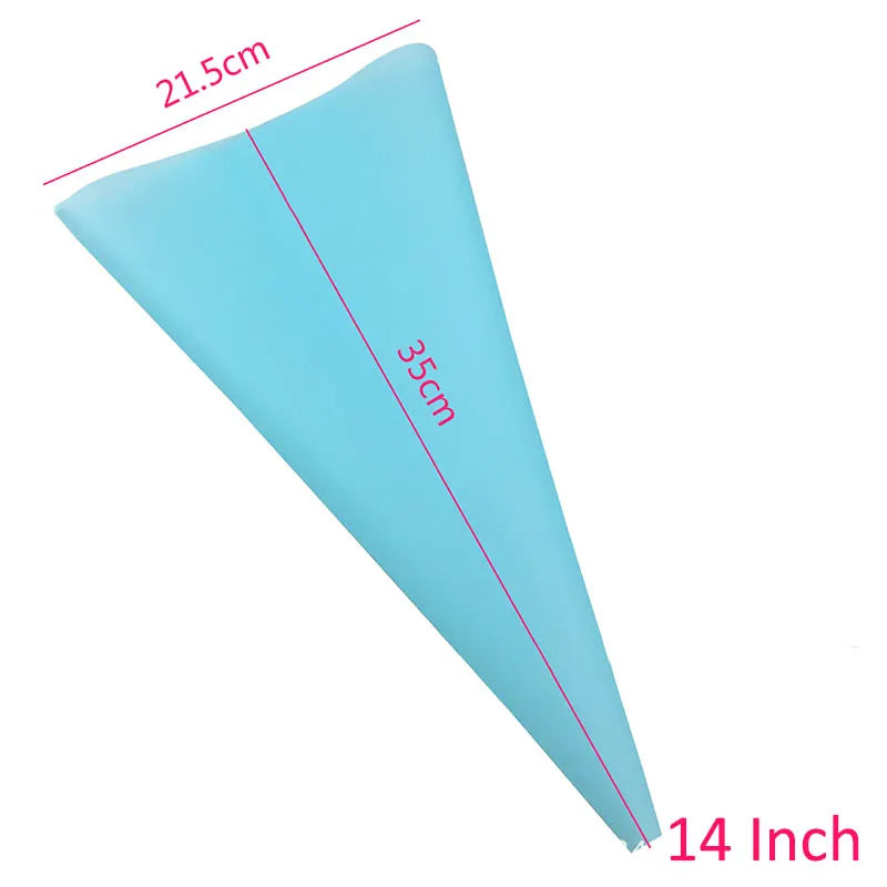 Explosión Tricolor: Mangas Pasteleras Eva Tpu para Decoración de Ensueño - 1pc blue 14inch3