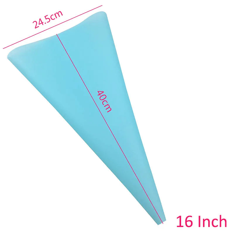 Explosión Tricolor: Mangas Pasteleras Eva Tpu para Decoración de Ensueño - 1pc blue 16inch4
