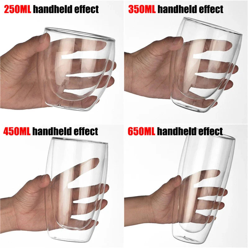 ¡Éxtasis en Vidrio Borosilicato de Alta Calidad! - glass Coffee Cup