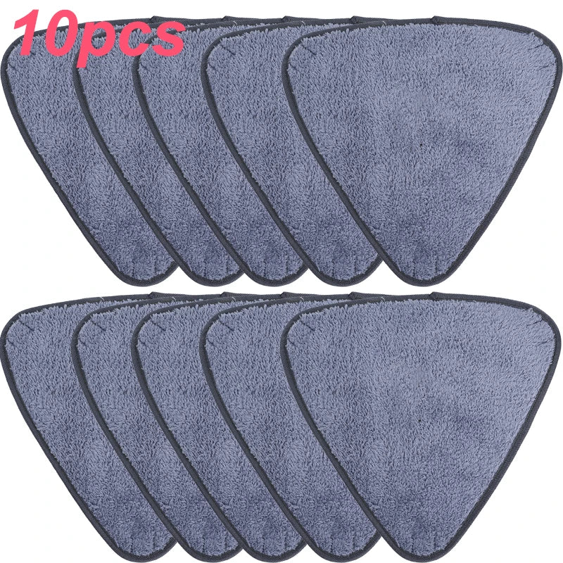 ¡Triángulo Microfiber Mop 10pcs: Limpieza Imparable! - 10pcs - Mop Replacement Pads