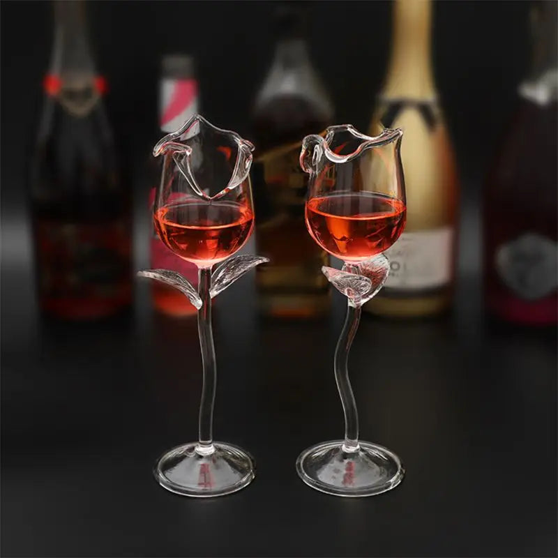 2Pcs 400ml Wedding Champagne Glass Set Toasting Flute Glasses with Crystal Rimmed Hearts Decor Drink Goblet Cup