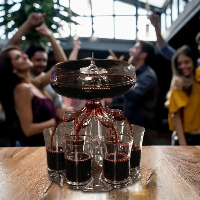 6 Shot Glass Wine Whisky Beer Dispenser Holder Liquor Dispenser Drinking Games Tools Home Party Bar Shot Glass for