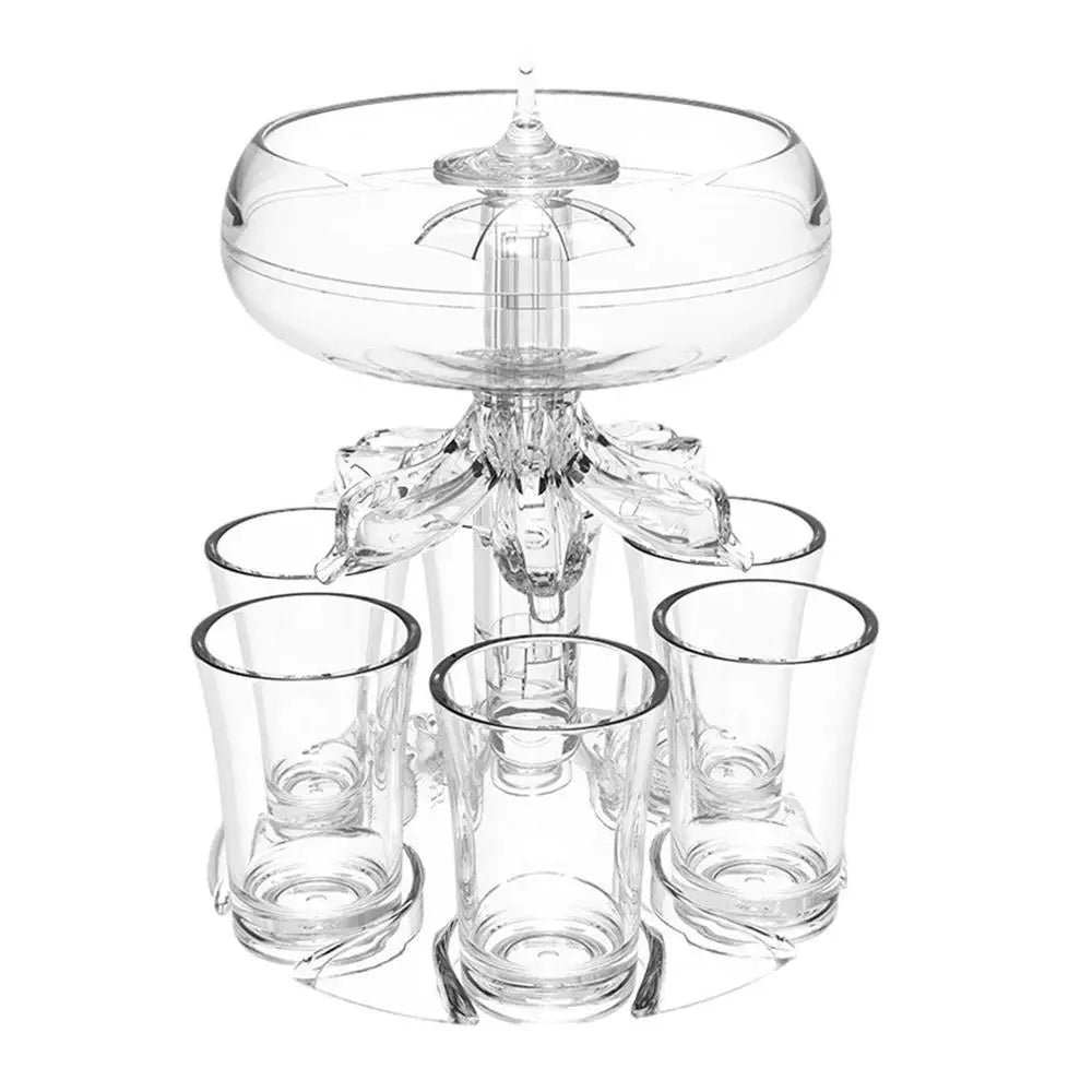 6 Shot Glass Wine Whisky Beer Dispenser Holder Liquor Dispenser Drinking Games Tools Home Party Bar Shot Glass for